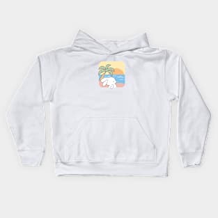 Sunset Serenade: Loppi Tokki Rabbit's Evening by the Shore Kids Hoodie